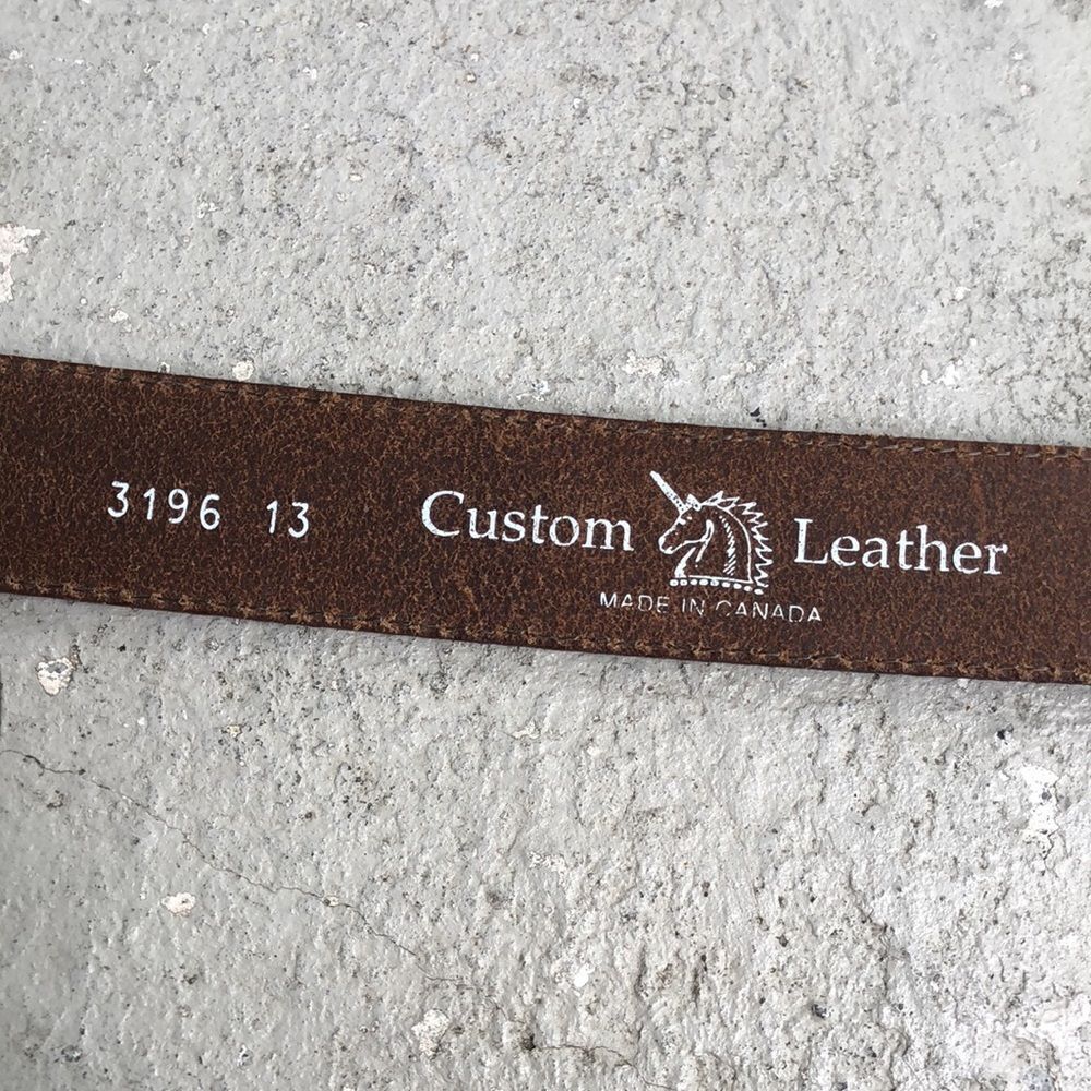 Custom Leather belt - Picture 3 of 5